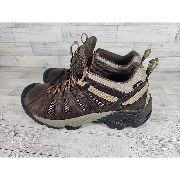 KEEN Men\'s Voyageur Low Height Breathable Brown Leather Mens 10 Outdoor Hiking main image 7